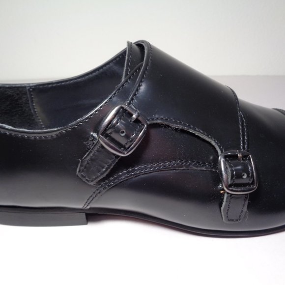 WALK London Size 11 LUCA Black New Monk Shoes - Picture 13 of 14